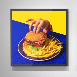 China 22 inch High Definition Square Screen Lcd Digital Signage Advertising Monitor For Supermarket factory
