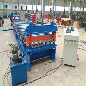 China Galvanized Steel Zinc Roof Sheet Roll Forming Making Machine With CE Approved on sale