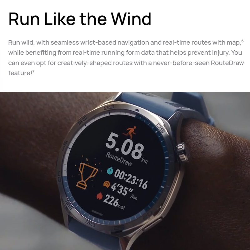 Original Hua-wei WATCH GT 5 Tracker Smart Watch Health Monitor 100+ Sport Modes Smartwatch Call 2-Week Battery Life