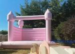 Pink Blue Wedding Bouncer Inflatable Bounce House With Slide Ball Pit Combo For