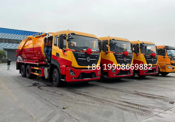 Dongfeng 6x4 Driver 20000L Sewage Suction Truck with Vacuum Pump for Sucking Waste Water Vacuum Sewer Tanker Suction Truck