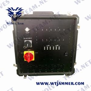 China IED Bomb 22 bands high power GSM 5G UHF VHF RF Signal Jammer Mounted on Car factory