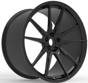 China 2-piece Forged Wheels Customized Gloss Black 19 20 21 22 and 23 Inch Staggered Car Rims For Ferrari 458 Alloy Rims factory