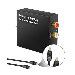 96KHz Optical Digital Stereo Audio SPDIF Toslink Coaxial Signal To Analog