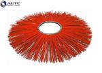 Cleaning Rotary Snow Sweeper Brush For Bobcat Machine Wafer Brushes Blue Pink