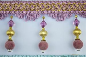 China Delicate handmade wholesale ODM curtain lace accessories beaded decorative fringes tassels factory