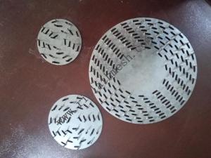 China 4-10&quot; Diameter Anti Split Plates Used To Prevent Split In Hardwood Poles And Logs factory