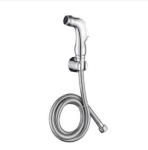 Stainless Steel Bidet Push Shower Head For Sustainable Rinse Bathroom Bath