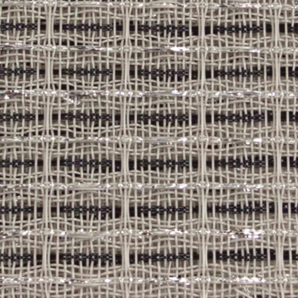 Cabinet Grill Cloth Black/White with Silver Accent, 63" Width grill cloth fabric