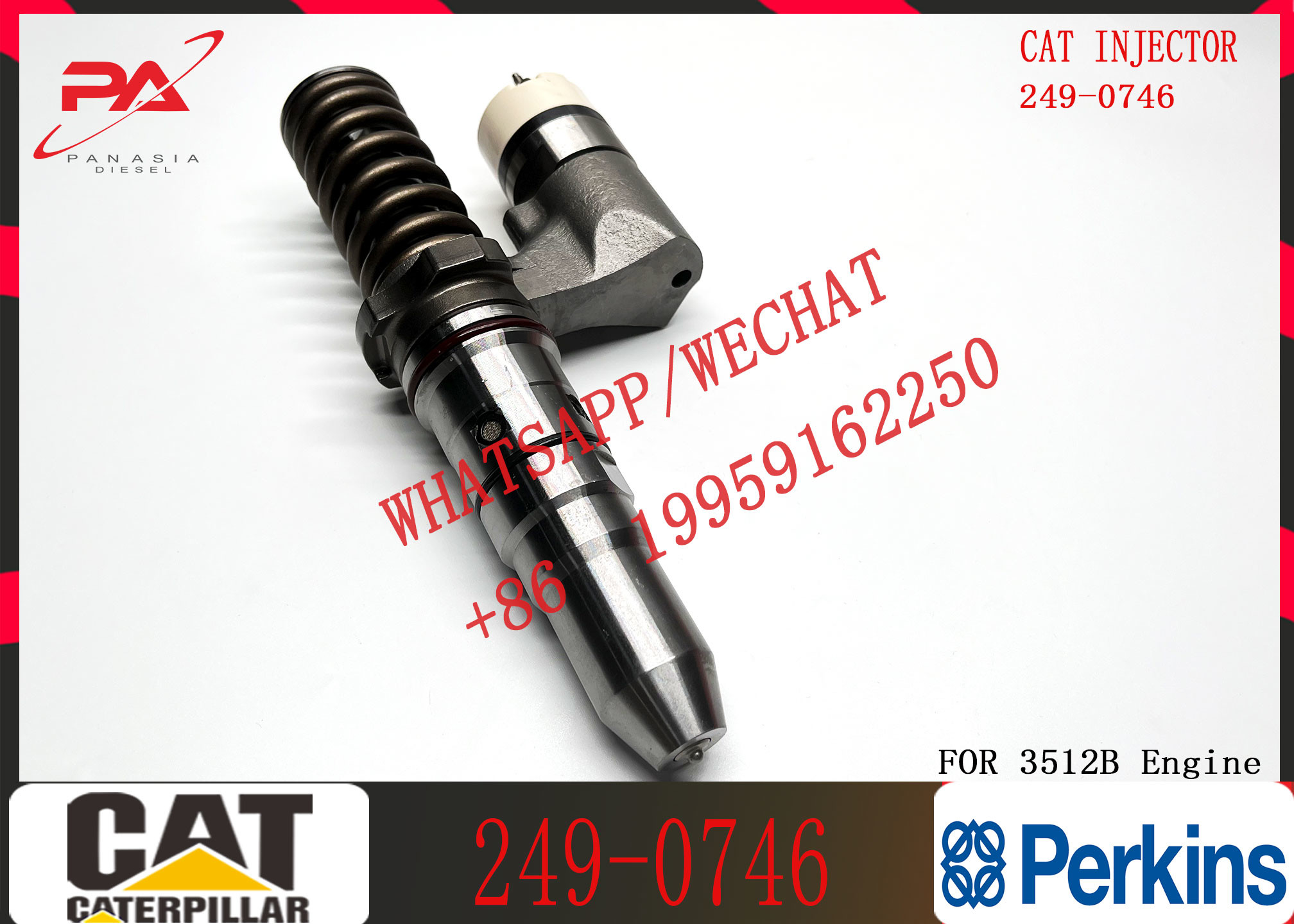 common Rail Fuel Injector 249-0746 10R-2826 10R-2827 246-1854 250-1311 250-1302 for Caterpillar 3152B