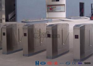 China Cold Rolled Steel Luxury Flap Barrier Gate , Pedestrian Access Control Turnstile factory