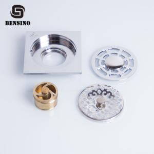 China Chrome Plated 390g 10cm Bathroom Floor Drain Strainer factory