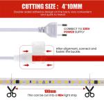 110v220v 8mm 120leds 3000K4000K6500K Die-Cutting Board SMD2835 Led Strip Light