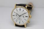 Genuine Leather Popular Men Business Watch / Mineral Glass Watch With Buckle