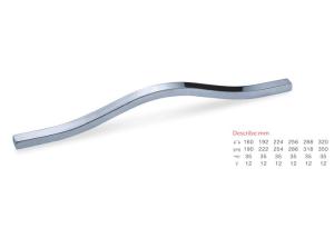 China 64/96/128mm Aluminium Pull Handles Modern Design Customized Bespoke Logo factory