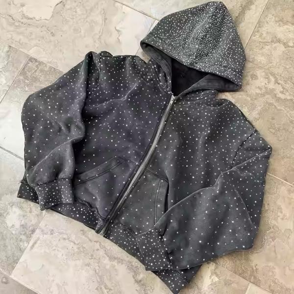 Oem Heavyweight Zipper Hoodie Custom 100% Cotton Terry Hoody Sweatshirt