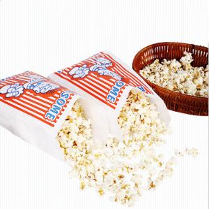 China Customized Popcorn Snack Bags , Biodegradable Paper Popcorn Chip Bag factory