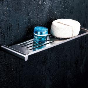 China Commercial Stainless Steel Bathroom Shelf Polished Wall Mount Sus 304 factory