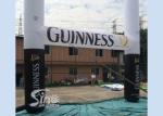White N Black Guinness inflatable advertising arch for outdoor promotion