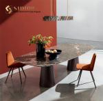 Restaurant Dining Table, Canteen Table Desk, Buffet，Sintered Table Top, Nature