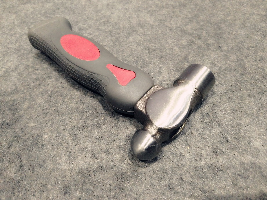 Drop forged steel Mini Ball Hammer(MB-A) with TPR handle and Polishing surface, durable and good price tools
