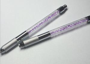 China Newest Pink Crystal Manual permanent tattoo pen Eyebrow Handmade Pen factory