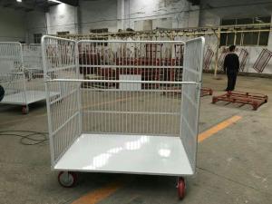 China 2000mm Height 800KGS Capacity Zinc Plated Roll Cage Containers factory
