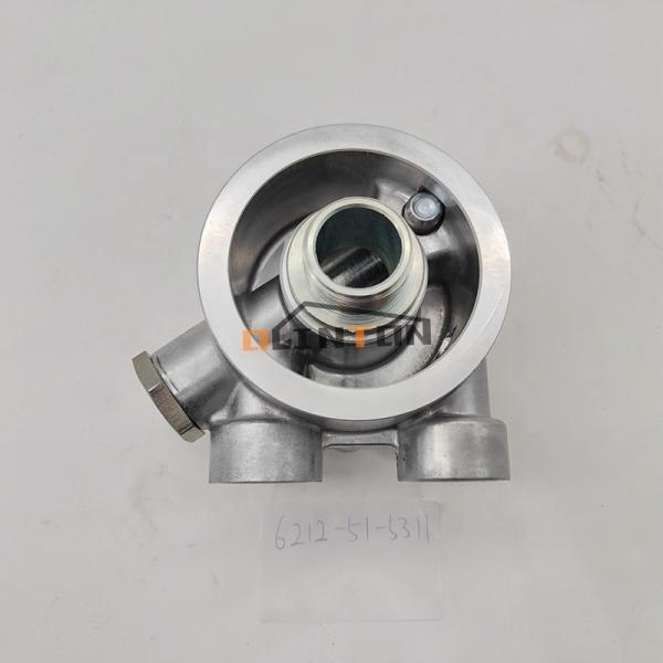 OIL FILTER HEAD 6212-51-5301 for PC400-6 Excavator SAA6D125E-2 Engine 6212-51