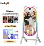 Smart Vintage Wood DSLR Camera Vogue Photo Booth Machine With Printer Magic
