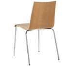 82.5cm Modern Dining Chair with Electroplate Metal Legs