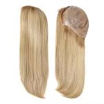 Anti-slip Soft Silicone Base Cap Medical Wig 18 Inches Long 100% RAW Human Hair