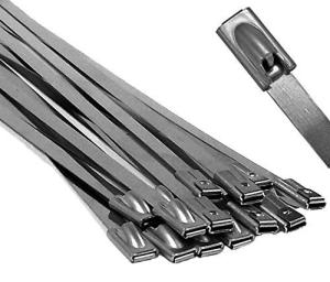China High Strength Releasable Stainless Steel Cable Ties SS Tie Wraps 4.6mm Width factory