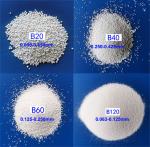 Iron Free Ceramic Blasting Media B60 B120 For Stainless Steel Parts Surface