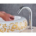 Round Cold Hot Water 10 NM Auto Shut Off Bathroom Faucets