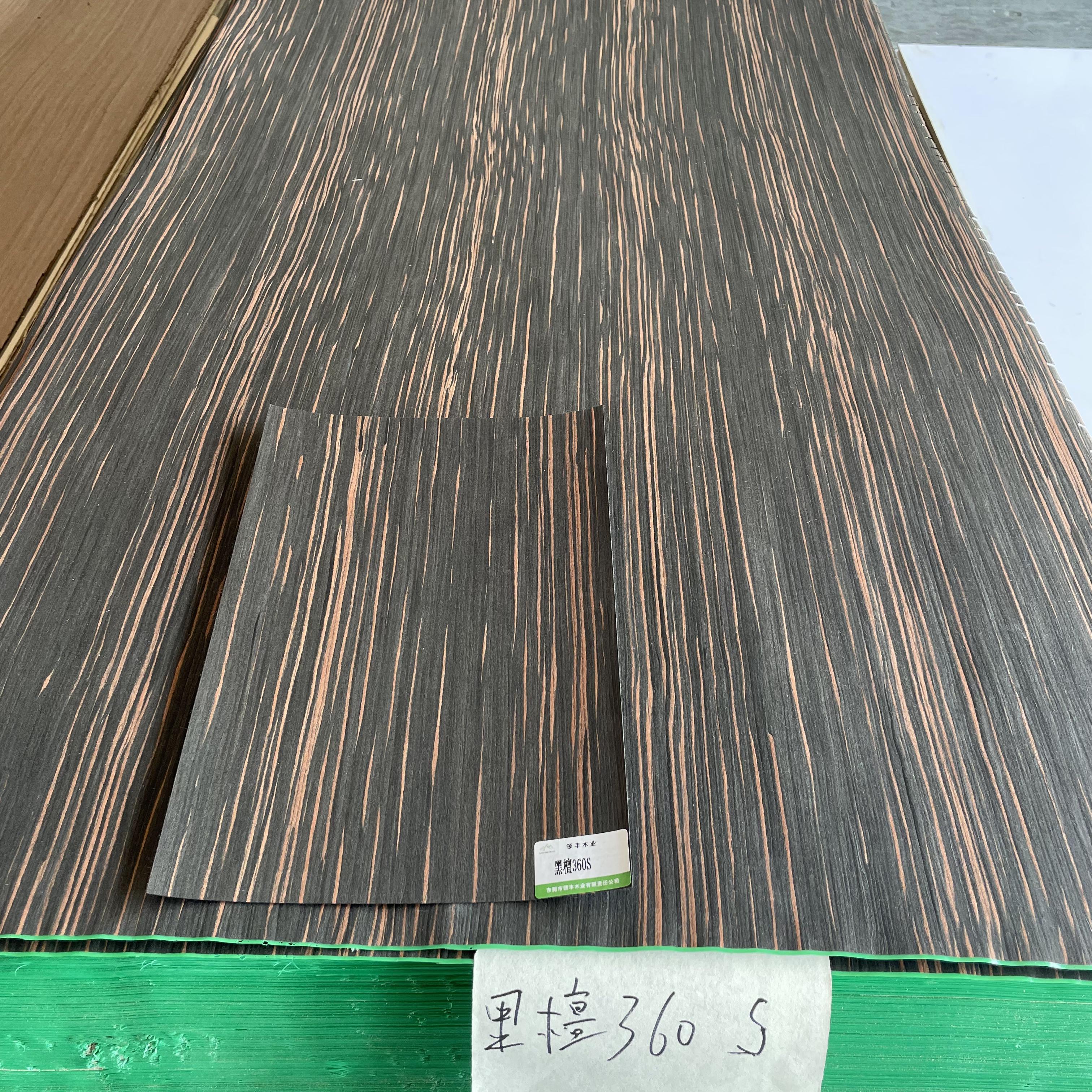 Wholesale New Design Engineered Wood Veneer imitate of ebony 360S for Furniture Surface