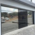 12 16 18 Foot Aluminum Full View Glass Garage Doors Frameless