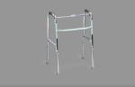 Anti Sliding Aluminum Adjustable Folding Walker , Stable Light Weight Rollator
