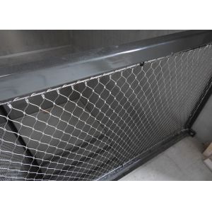 China Tensile Knitted Stainless Steel Wire Rope Mesh with 60 Degree Mesh Angle for Horizontal or Vertical Orientation on sale