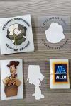 Iron On Size Tag Cotton Garment Washing Instruction Heat Transfer Neck Labels
