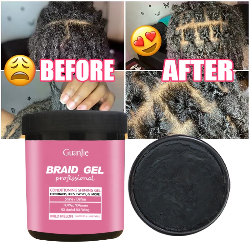 16oz Braid Hair Locking Gel Tames Frizz Edges Extreme Hold for Braids/Locks/Weaves