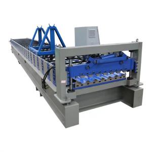 China Roofing panel corrugated sheet roll forming machine metal fully automatic 30m/min high speed factory