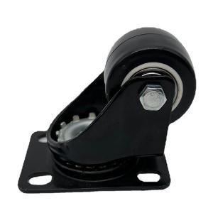 China 40MM Polyurethane Swivel Plate Light Duty Caster Wheels with PP Core factory