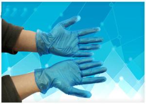 China Uniform Surgical Hand Gloves Rolled Rim Colorful Gamma Sterilized Beaded Cuff factory