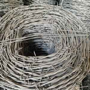 China Normal Twisted Electric Galvanized Barbed Wire Security Barbed Wire Fencing In Bucket factory