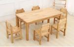 qihang QHD001 Kindergarten children's original wooden table chairs