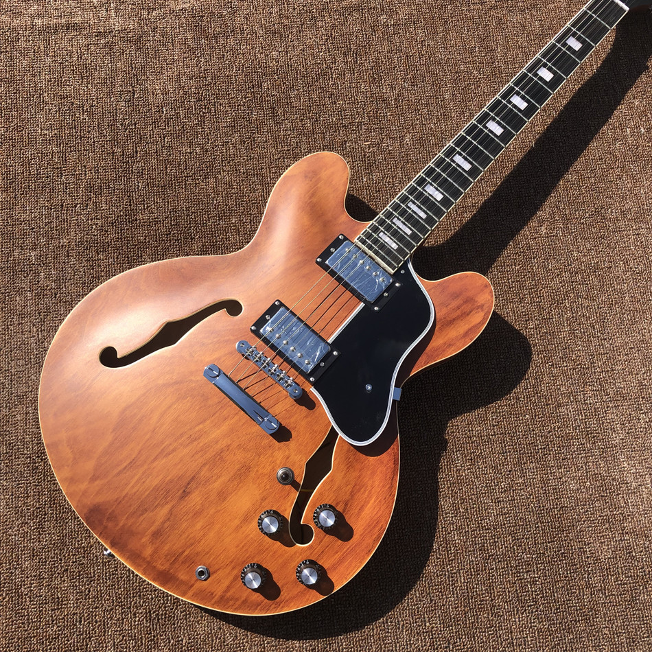 Custom Jazz Electric Guitar with Chrome Hardware