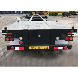 White 4 Axle Intermodal Container Chassis JOST Fixed Skeletal Trailer