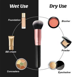 Synthetic Hair 1pcs Kabuki Makeup Brushes ISO 9001