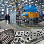 Twin Shaft Tyre Waste Tire Shredder Car Tire Recycling Production Line