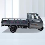 300cc Gaoline Tricycle in Gray Closed Cab Three Wheel Motorized Van For Cargo